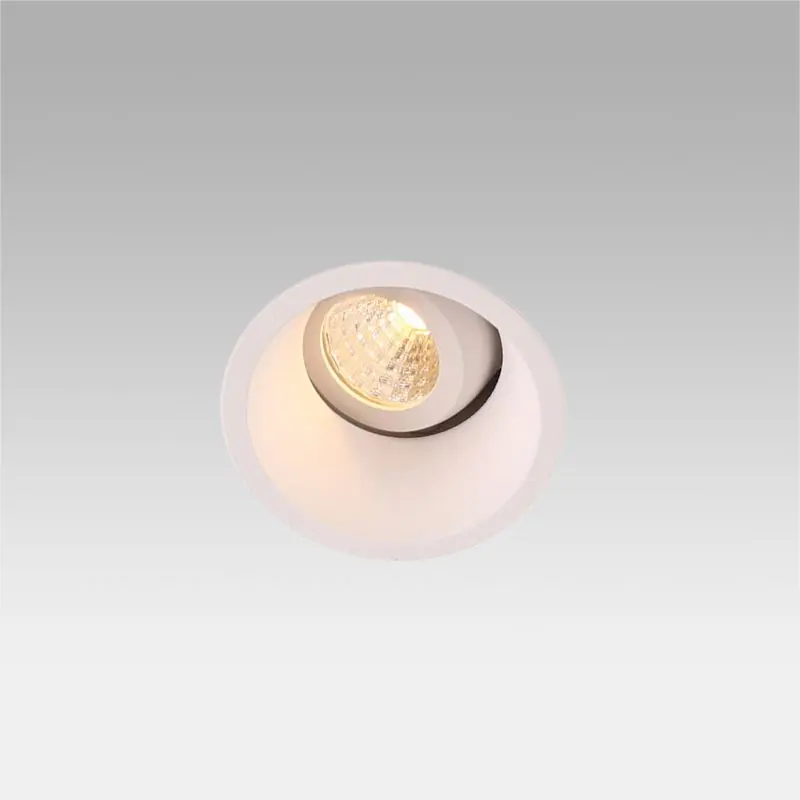 Groothandel Faro Fox Orientable - inbouwspot - Ø 50 mm, Ø 45 mm inbouwmaat - 3-5W dimbare LED incl. - mat wit