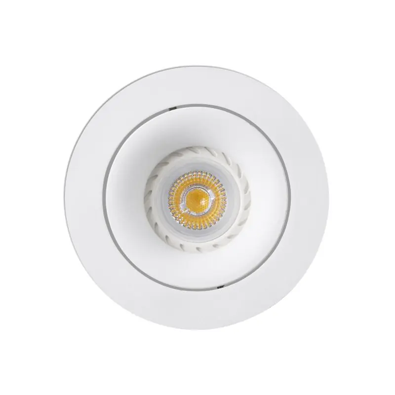 Rechtstreeks Van De Fabrikant Faro Argon - inbouwspot - Ø 114 mm, Ø 100 mm inbouwmaat - mat wit