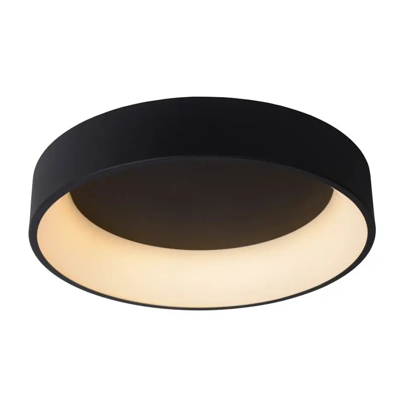 Lucide Talowe - plafondverlichting - Ø 60 x 13 cm - 42W dimbare LED incl. - zwart Must-Have