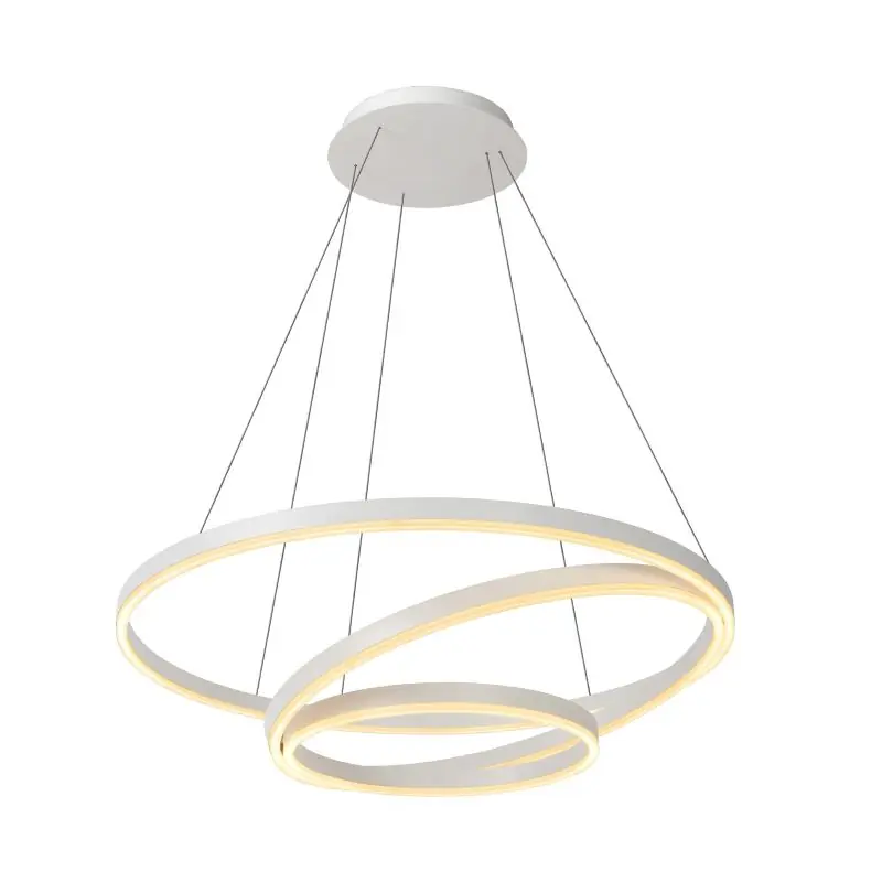 Lucide Triniti - hanglamp - Ø 80 x 135 cm - 136W dimbare LED incl. - wit Lage Kosten