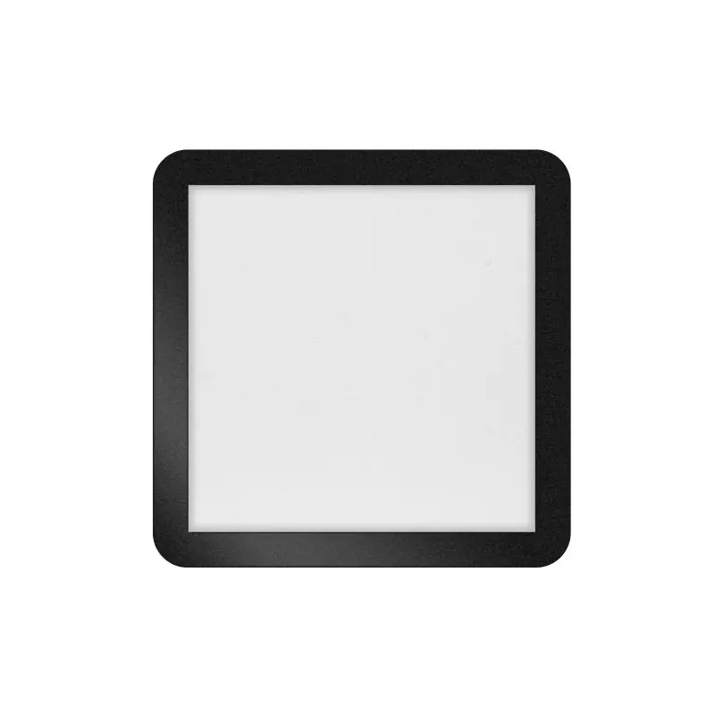 Seizoensaanbieding ETH Anne Square - plafondlamp - 30 x 2,7 x 30 cm - 3 stappen dimbaar - 18W LED incl. - IP44 - zwart