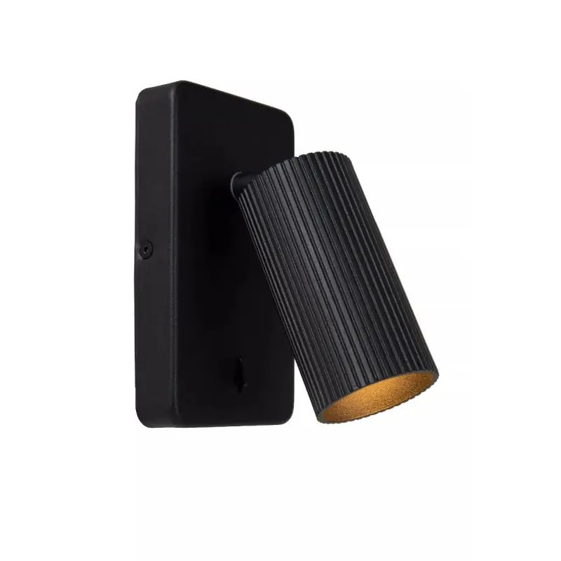 Nieuw Lucide Clubs - wandspot - 9 x 14,9 x 16 cm - zwart