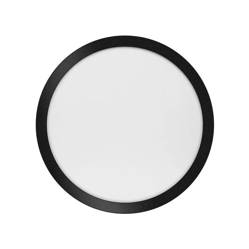 Beste Prijs ETH Anne Round - plafondlamp - Ø 40 x 2,7 cm - 3 stappen dimbaar - 24W LED incl. - IP44 - zwart