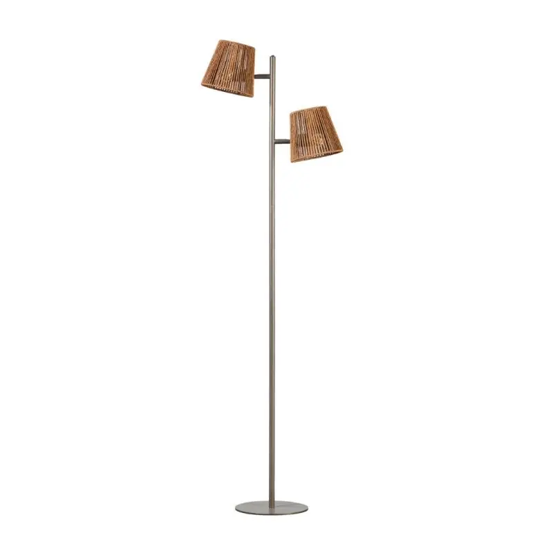 ETH Daan - vloerlamp - Ø 24,5 x 155 cm - bruin Veilige Betaling