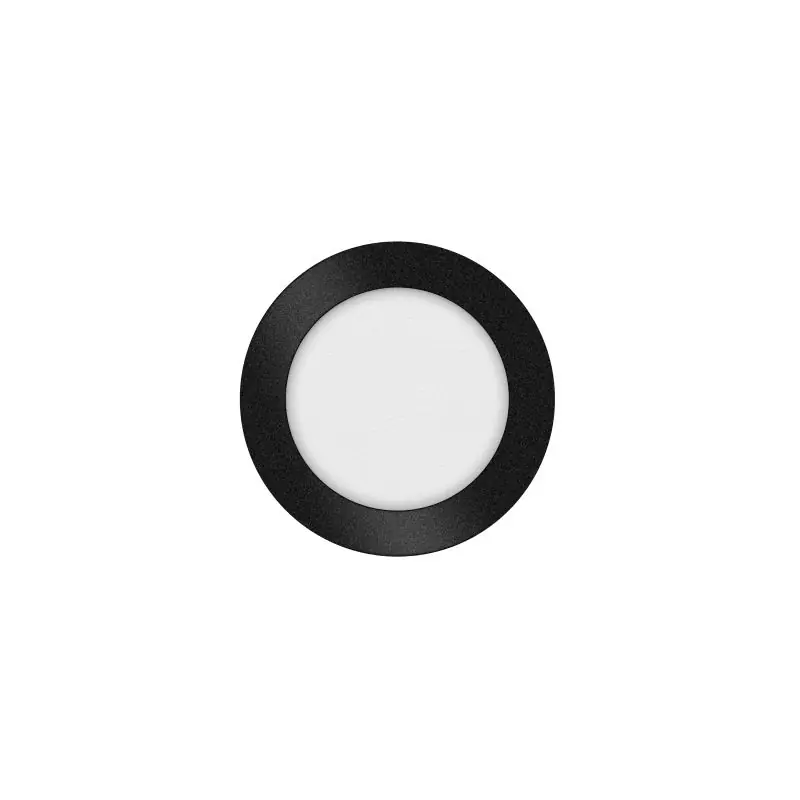 ETH Anne Round - plafondlamp - Ø 17 x 2,7 cm - 3 stappen dimbaar - 10W LED incl. - IP44 - zwart Speciale Aanbieding