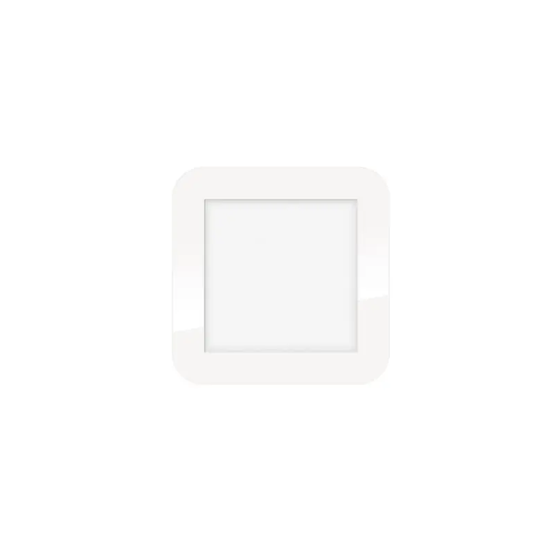 Superprijs ETH Anne Square - plafondlamp - 17 x 2,7 x 17 cm - 3 stappen dimbaar - 10W LED incl. - IP44 - wit