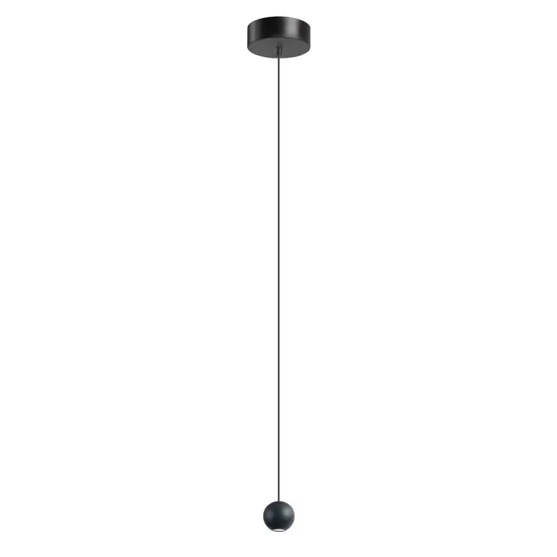 ETH Grace - hanglamp - Ø 11 x 250 cm - 4W dimbaar LED incl. - zwart Lage Prijs