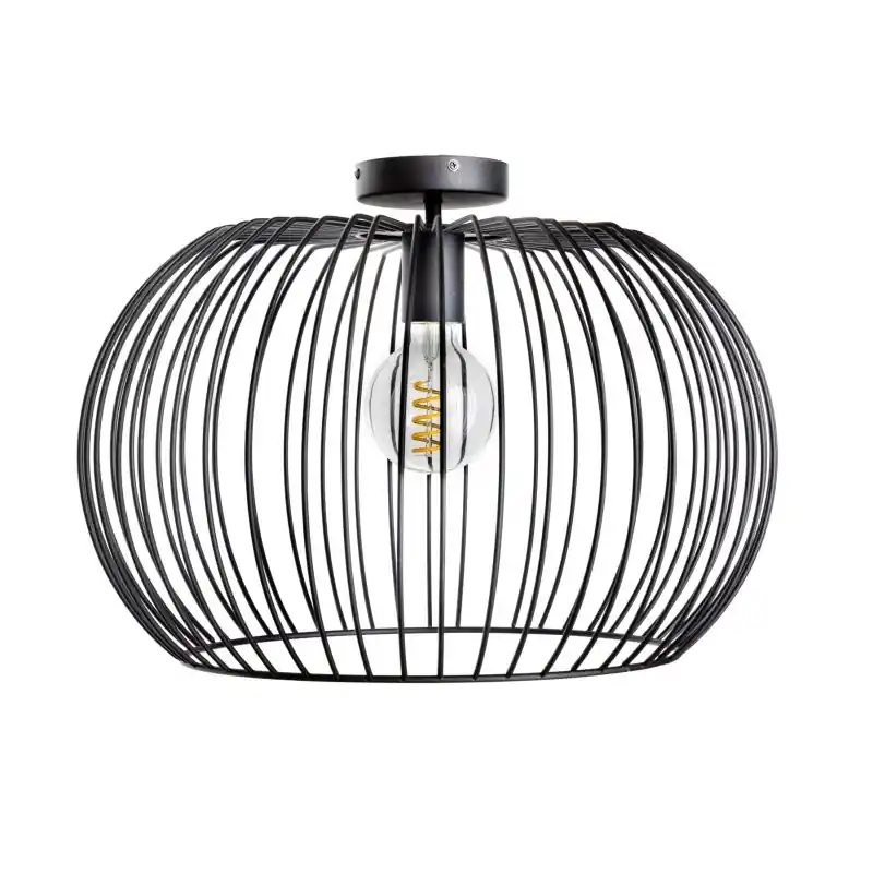 ETH Wire 2.0 - plafondverlichting - Ø 50 x 35 cm - zwart Gratis Retour