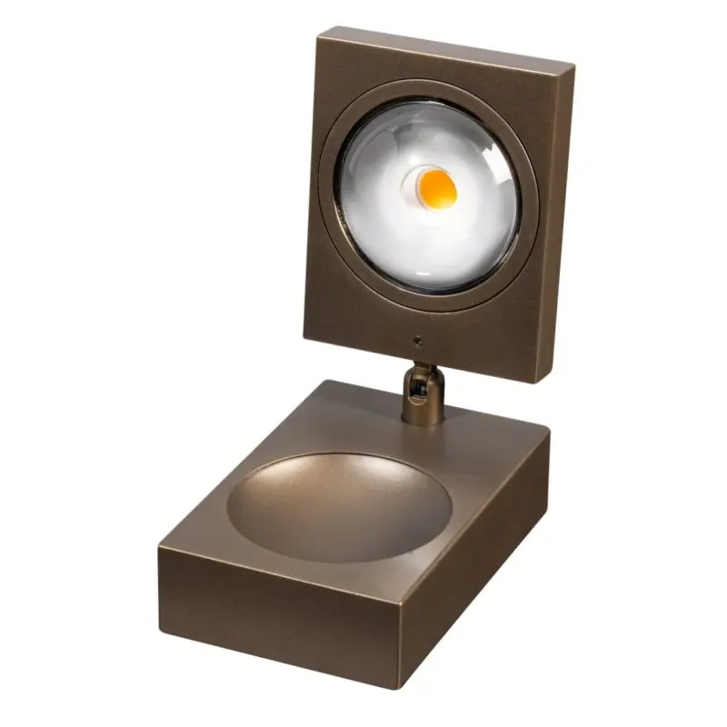ETH Jake Cube - tafellamp - 8 x 15 cm - 3 stappen dimbaar - 10W LED incl. - bruin Nieuw Model