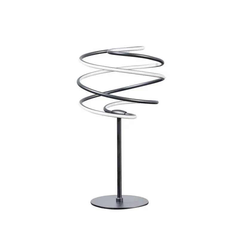 ETH Slinger - tafellamp - 21,5 x 40 cm - 3 stappen dimbaar - 12W LED incl. - zwart Authentiek