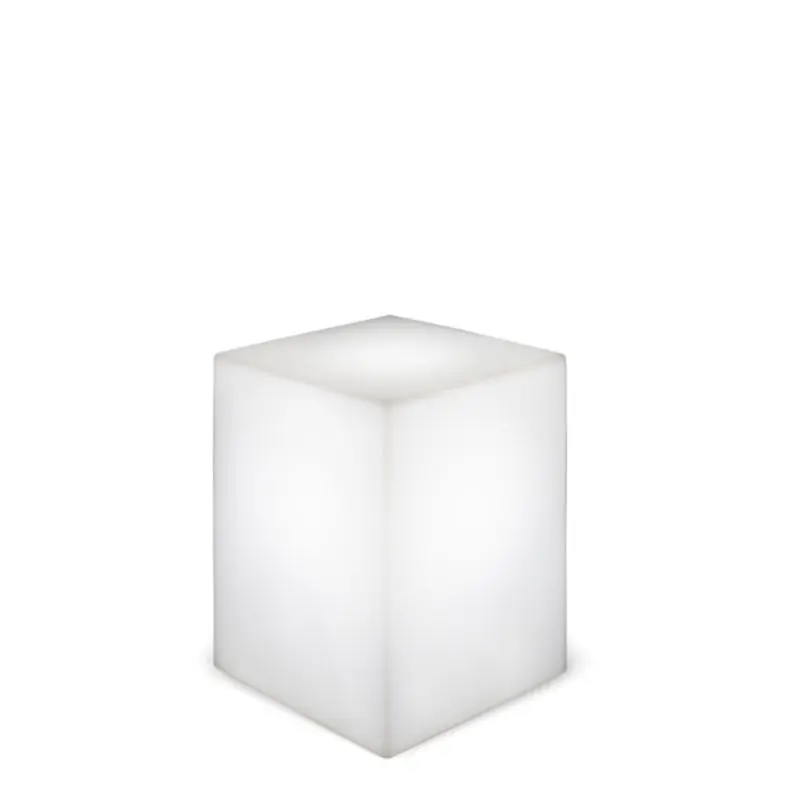 New Garden Cuby 53 - buiten tafellamp met kabel - 43 x 43 x 53 cm - 7W LED incl. - IP65 - wit Nieuwe Collectie