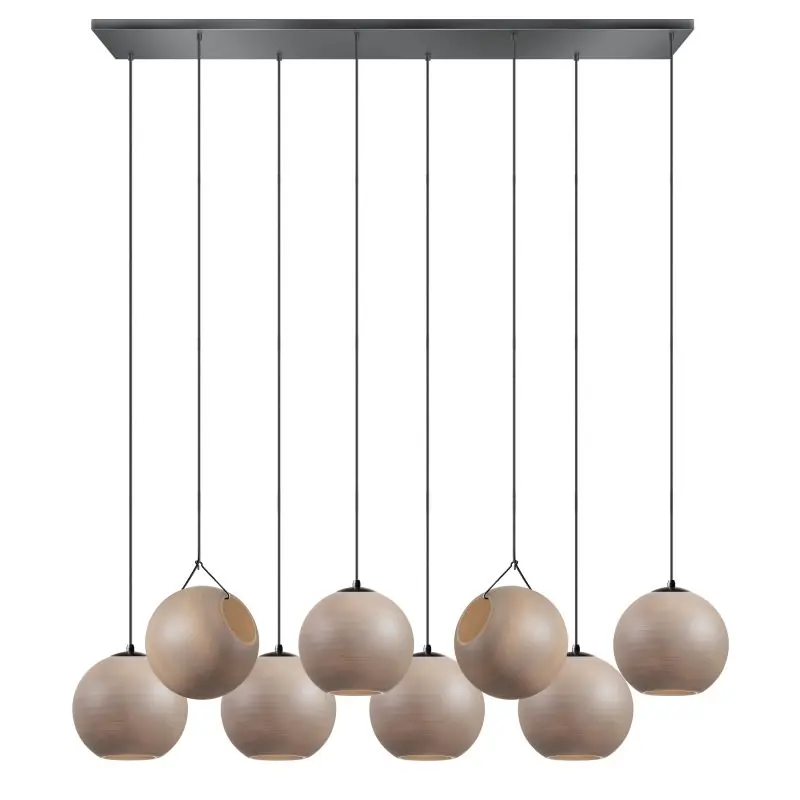 ETH Orb Saturn - hanglamp - 130 x 30 x  200 cm - zwart en taupe Lage Kosten