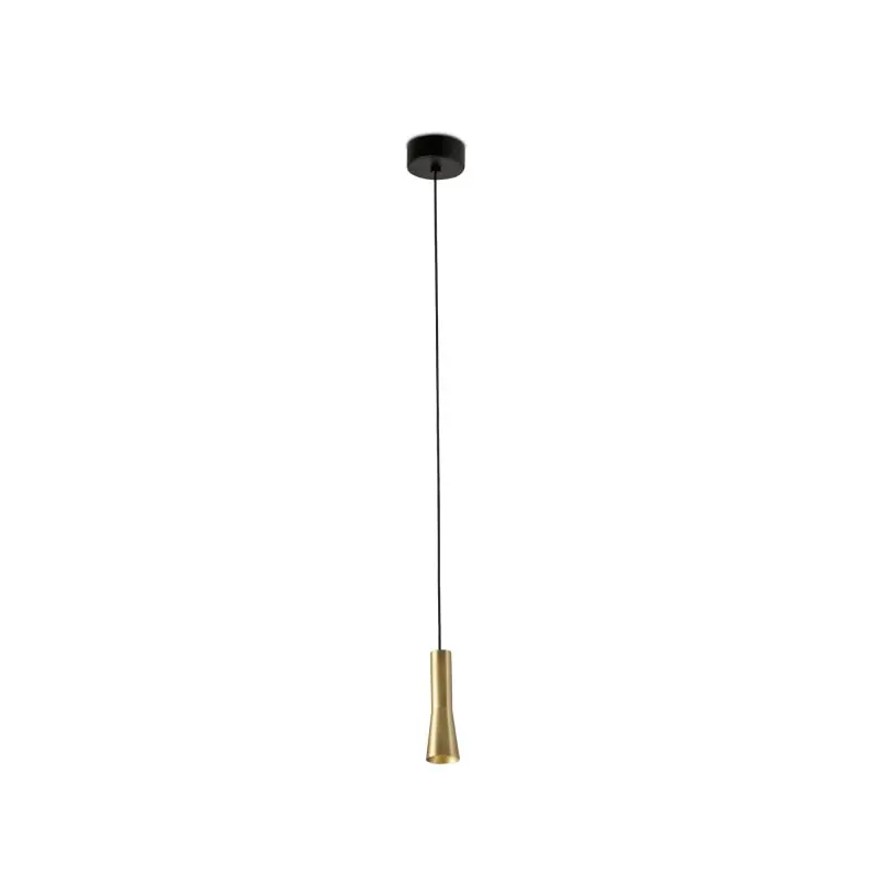 Snelle Levering Faro Nina - hanglamp -  Ø 4 x 13 cm - 4W LED incl. - satijn goud