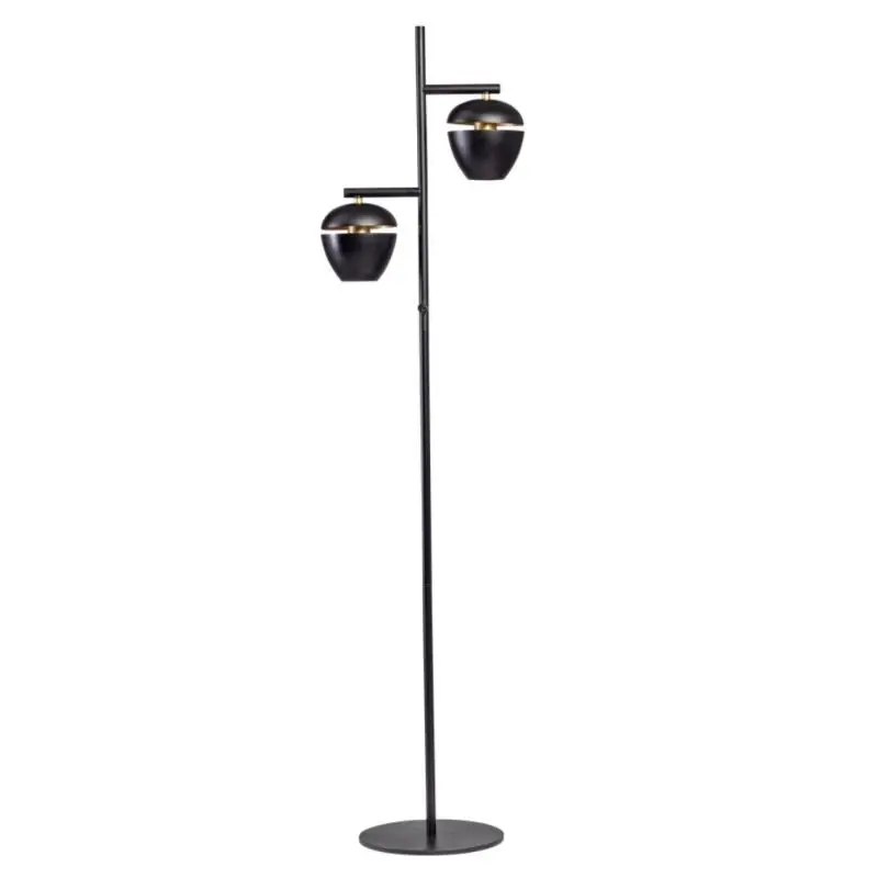 ETH Claire - vloerlamp - Ø 30 x 165 cm - zwart en messing Populair