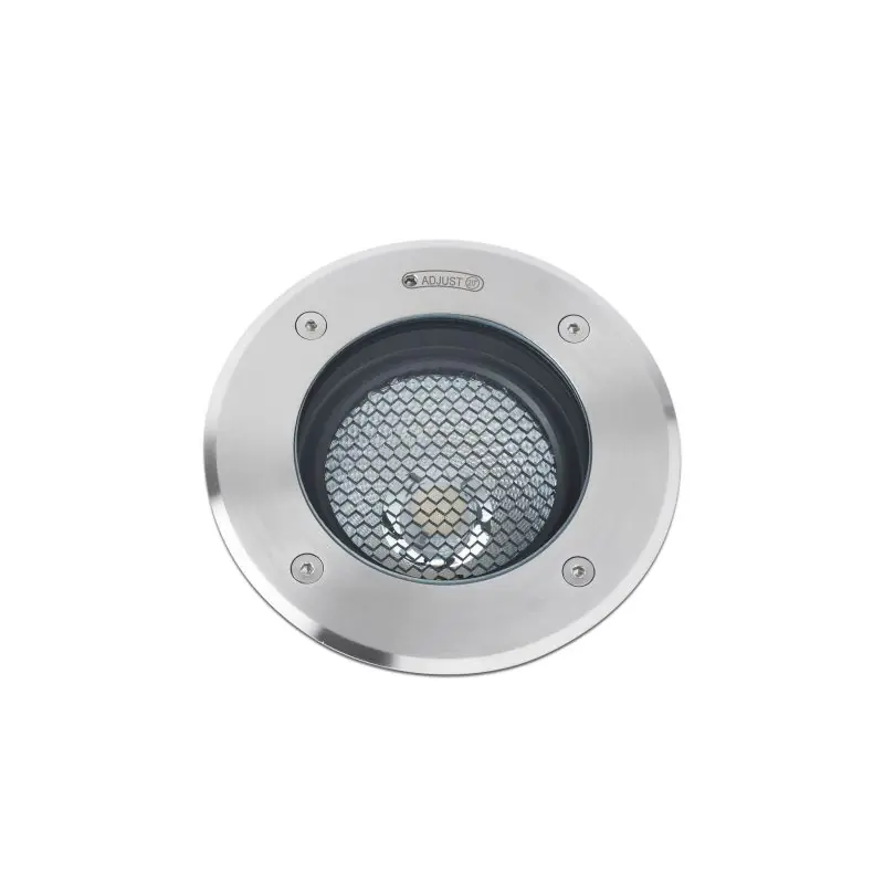 Faro Geiser Orientable - ronde grondspot voor buiten - Ø 130 mm, Ø 116 mm inbouwmaat - IP67 - satijn inox Fabrieksprijs