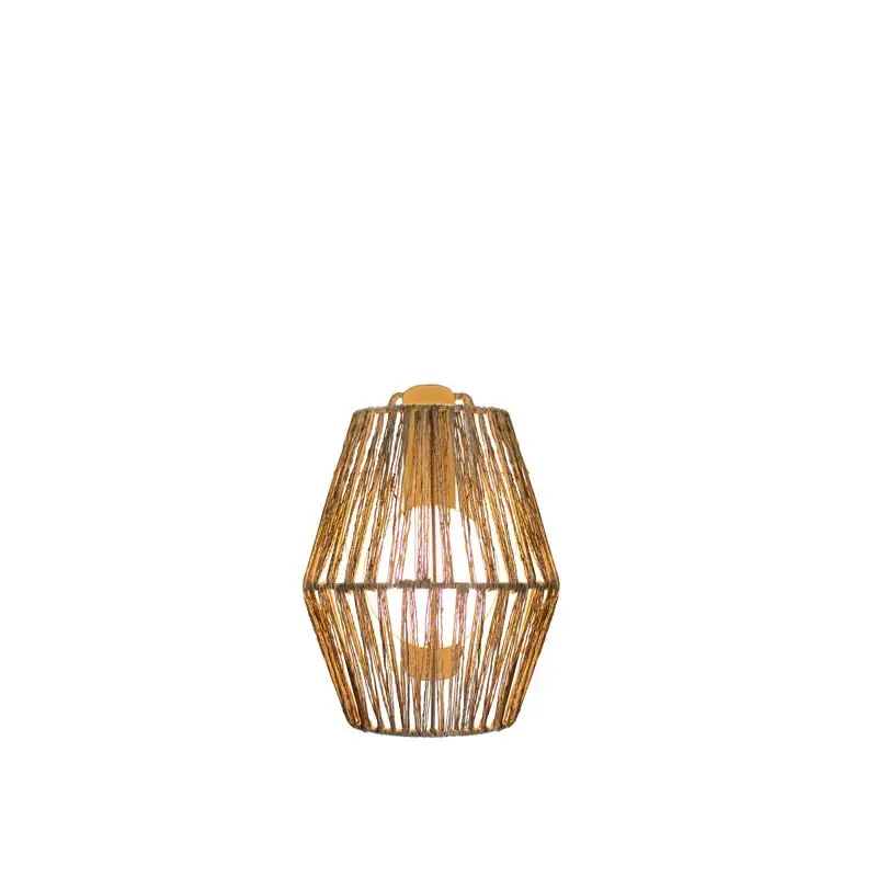 New Garden Sisine - buiten wandlamp met oplaadbare lichtbron en afstandsbediening - 22,5 x 11,5 x 24,5 cm - 9W dimbare LED incl. - IP54 - bruin Nieuw