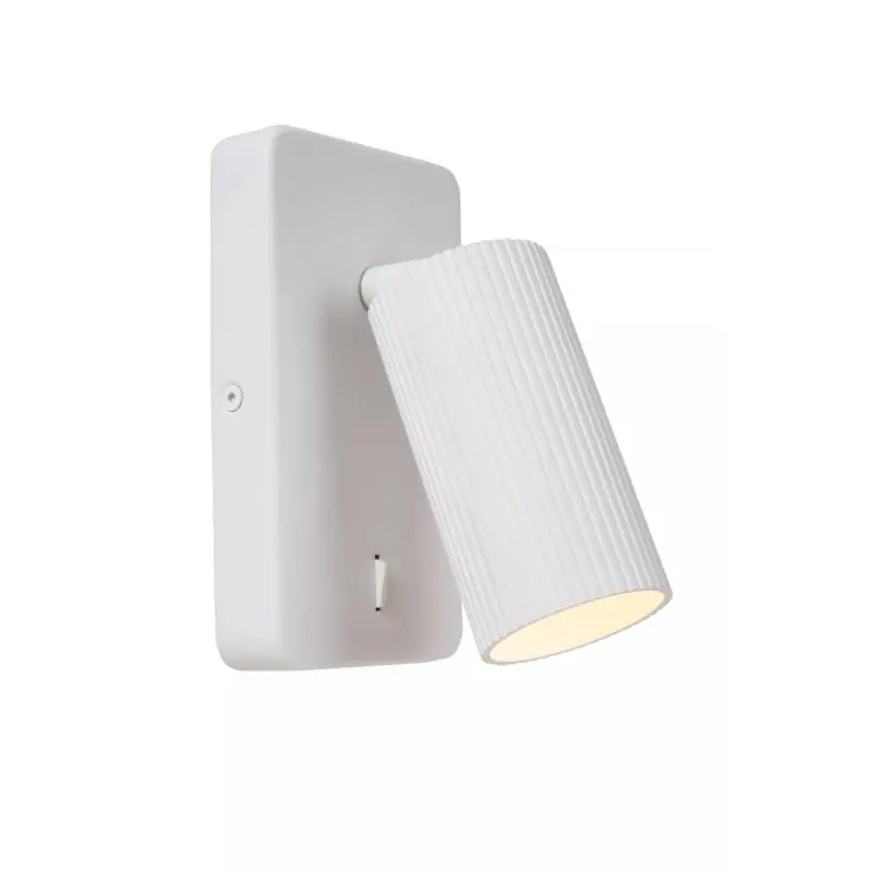 Koopje Lucide Clubs - wandspot - 9 x 14,9 x 16 cm - wit