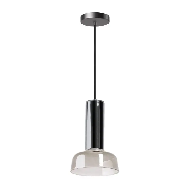 ETH Beal - hanglamp - Ø 18 x 200 cm - smoke groen Exclusief