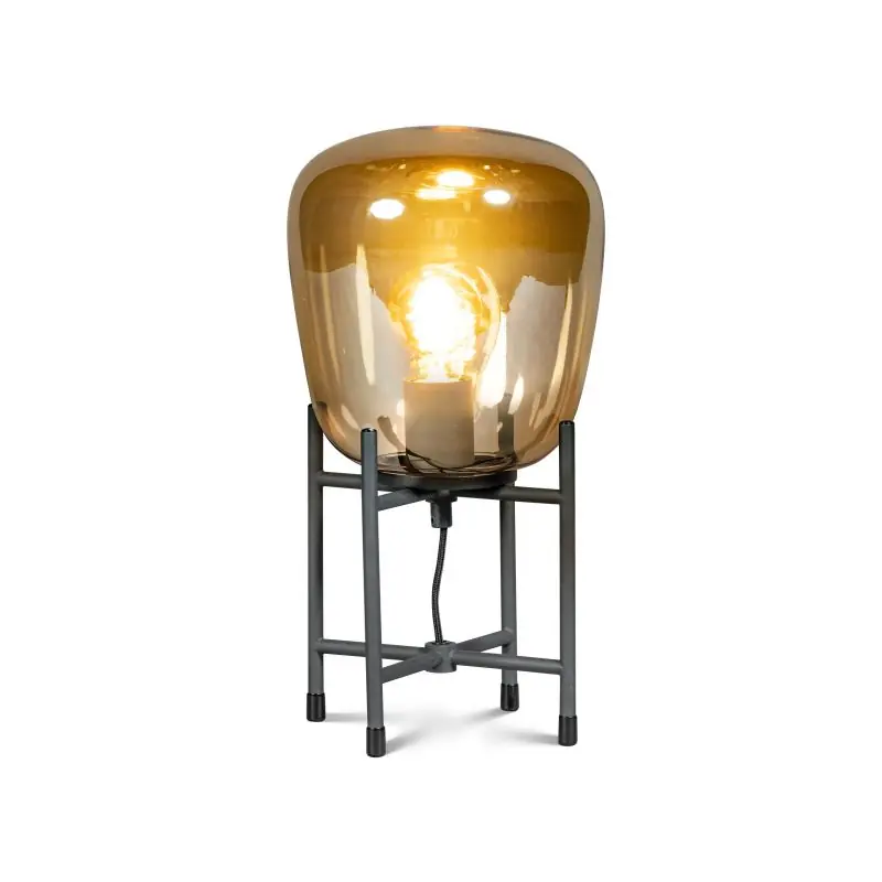 ETH Benn Gold - tafellamp - Ø 20 x 40,7 cm - zwart en goud Modern