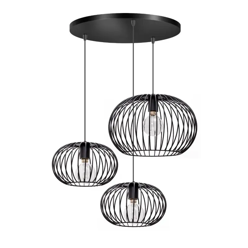Bestseller ETH Wire 2.0 - hanglamp - Ø 65 x 120 cm - zwart