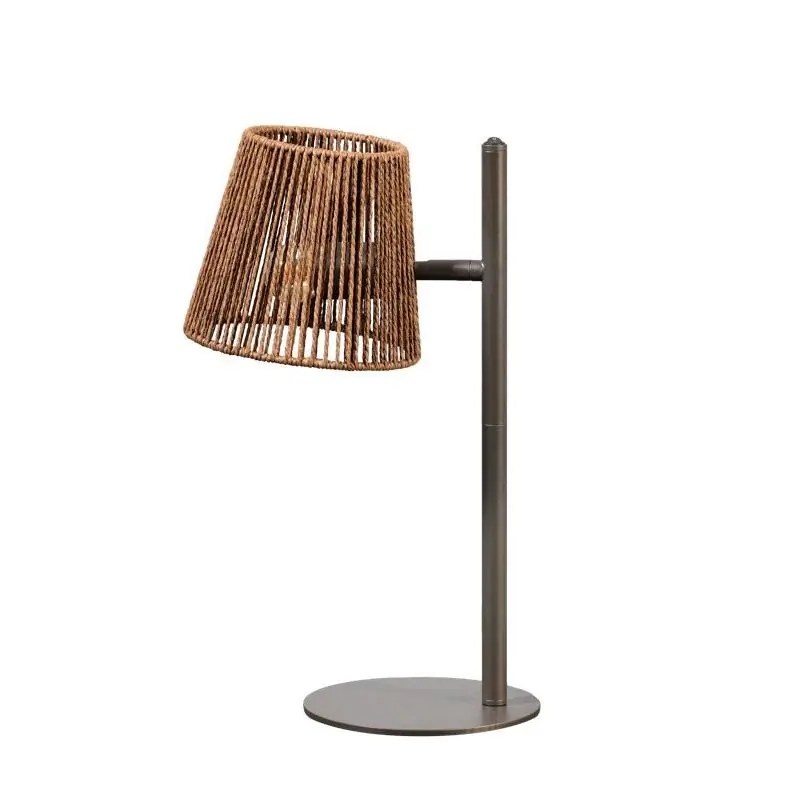 ETH Daan - tafellamp - Ø 18 x 45 cm - bruin Bestseller
