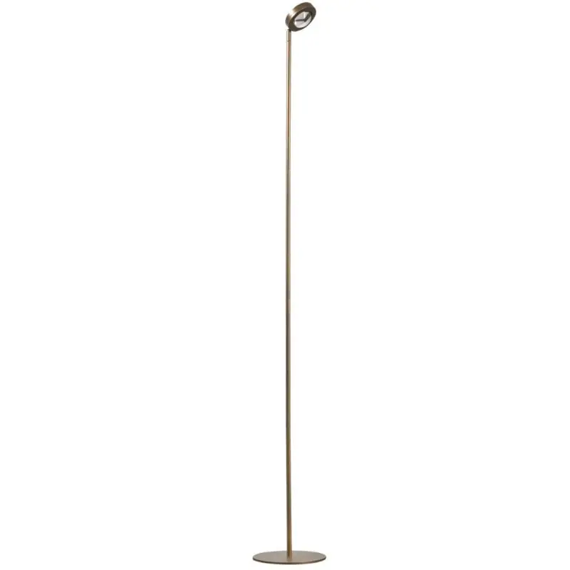 ETH Jake Round - vloerlamp - Ø 20 x 154 cm - 3 stappen dimbaar - 9W LED incl. - bruin Groothandel