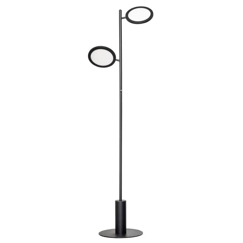 ETH Felson - vloerlamp - 160 cm - 14W dimbaar LED incl. - zwart Ambachtelijk