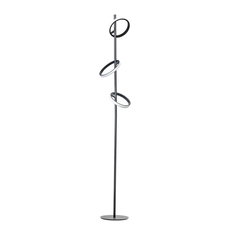 Betaalbaar ETH Jaimy - vloerlamp - Ø 20 x 138 cm - 18W dimbaar LED incl. - zwart