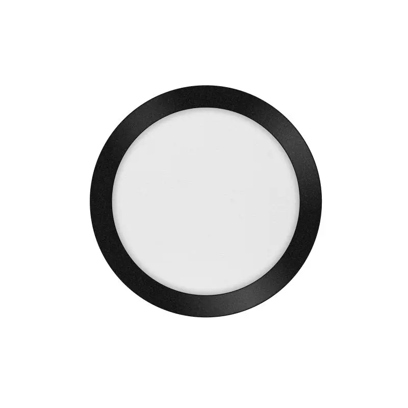 ETH Anne Round - plafondlamp - Ø 26 x 2,7 cm - 3 stappen dimbaar - 15W LED incl. - IP44 - zwart Exclusieve Aanbieding
