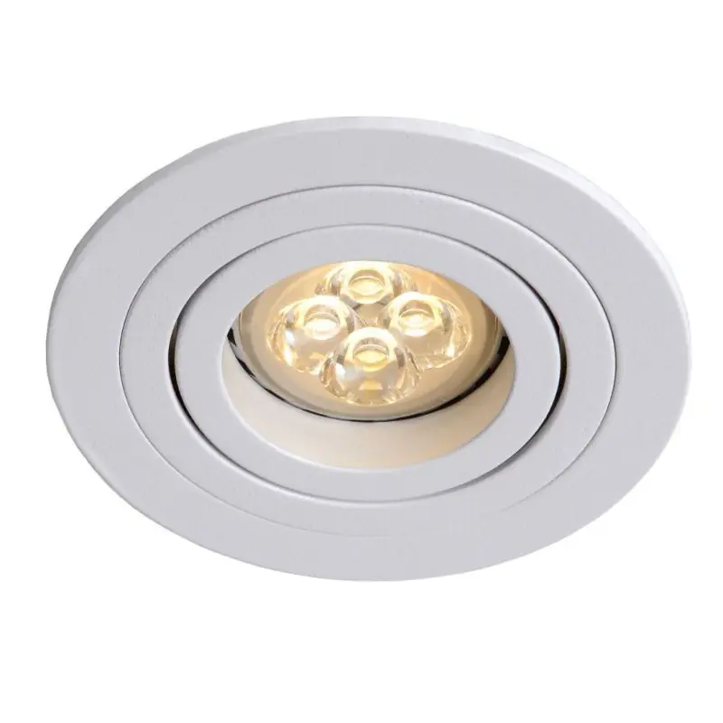 Laatste Kans Lucide Tube Round - inbouwspot - Ø 90 mm, Ø 82 mm inbouwmaat - wit
