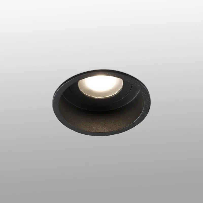 Faro Hyde - inbouwspot - Ø 89 mm, Ø 83 mm inbouwmaat - IP44 - mat zwart Gratis Verzending