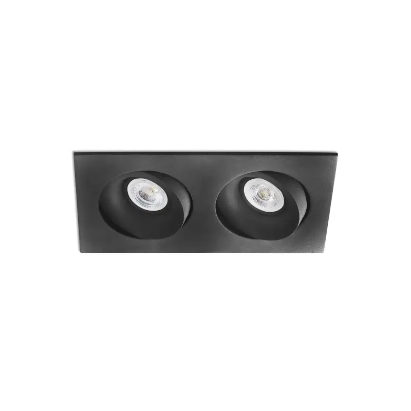 Faro Argon - inbouwspot - 232 x 115 mm, 220 x 102 mm inbouwmaat - mat zwart Flitsaanbieding