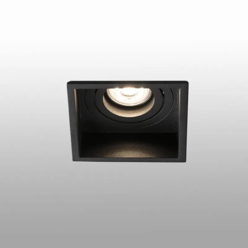 Faro Hyde - inbouwspot - 89 x 89 mm, 83 x 83 mm inbouwmaat - mat zwart Actieprijs