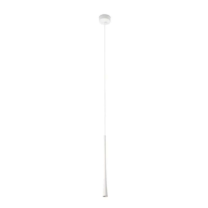 Faro Diana 400 - hanglamp - Ø 3,2 x 40 cm - 6W LED incl. - mat wit Ambachtelijk