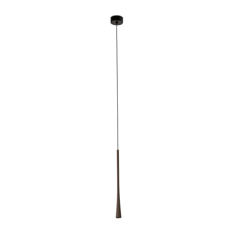 Koop Online Faro Diana 400 - hanglamp - Ø 3,2 x 40 cm - 6W LED incl. - donkerbruin