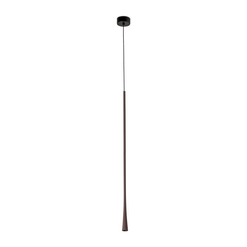 Faro Diana 800 - hanglamp - Ø 3,2 x 80 cm - 6W LED incl. - donkerbruin Dagaanbieding