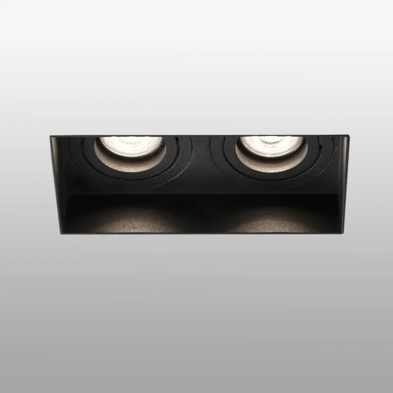 Populair Faro Hyde Trimless - inbouwspot - 164 x 82 mm, 182 x 93 mm inbouwmaat - mat zwart