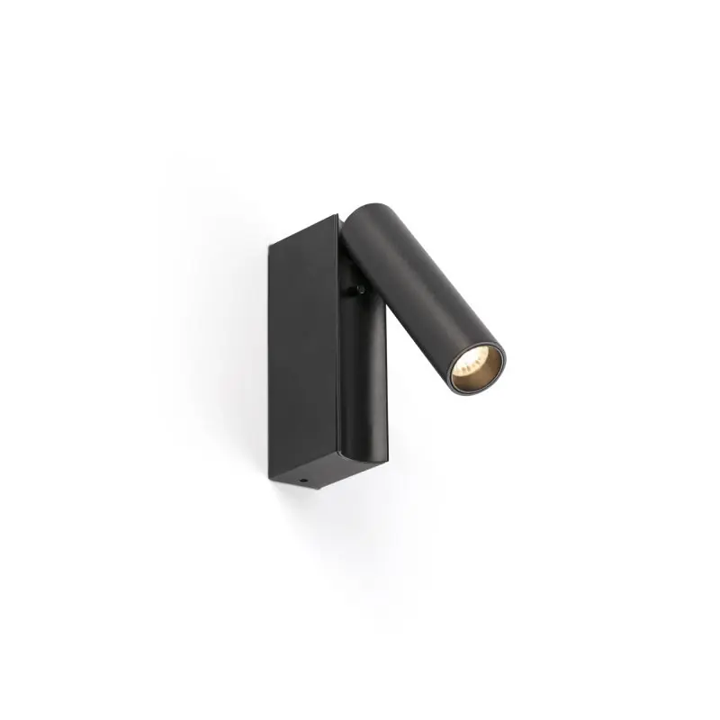 Faro Cronos - bedlamp - 8 x 12,1 x 3 cm - 4,5W LED incl. - mat zwart Voordeelprijs