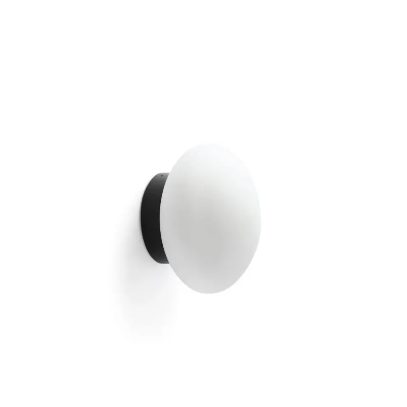 In De Mode Faro Nubo 150 - wandlamp - Ø 15 x 10,1 cm - 9,7W LED incl. - mat zwart en wit