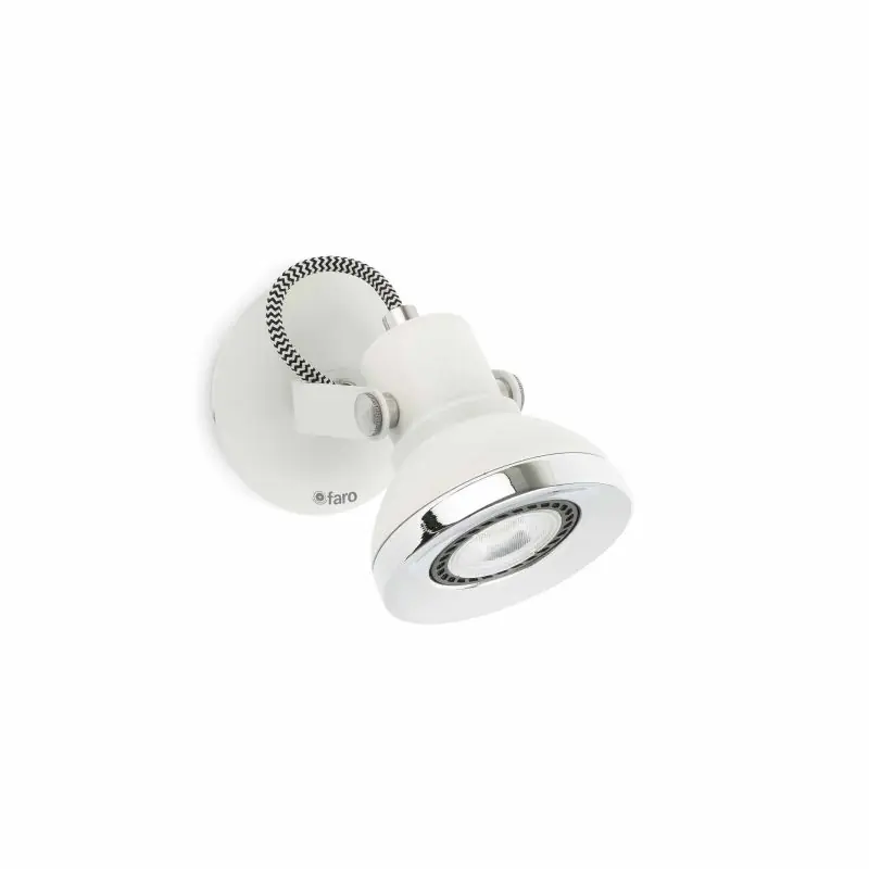 Professioneel Faro Ring - opbouwspot 1L - 8,5 x 13,5 x 10 cm - mat wit