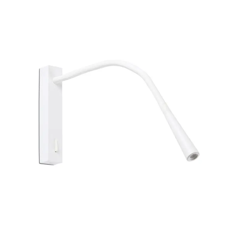 Uitverkoop Faro Flin - wandverlichting met schakelaar - 35,6 x 3,5 x 27,3 cm - 3W LED incl. - mat wit