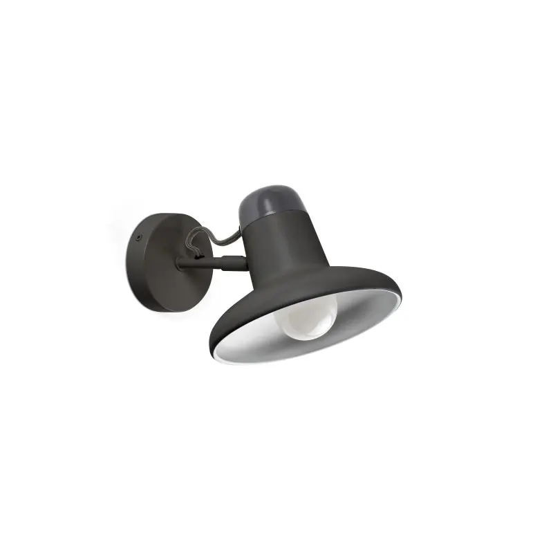 Dagaanbieding Faro Snap - wandverlichting met schakelaar - 18 x 25 x 14 cm - donker grijs