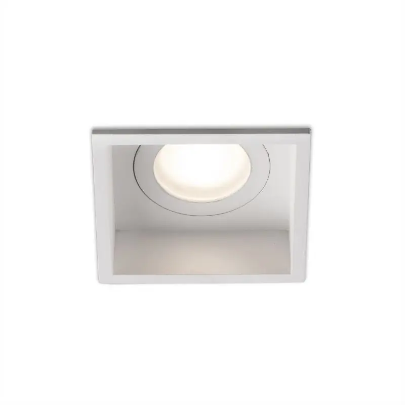 Faro Hyde - inbouwspot - 89 x 89 mm, 83 x 83 mm inbouwmaat - IP44 - mat wit Fabrieksprijs