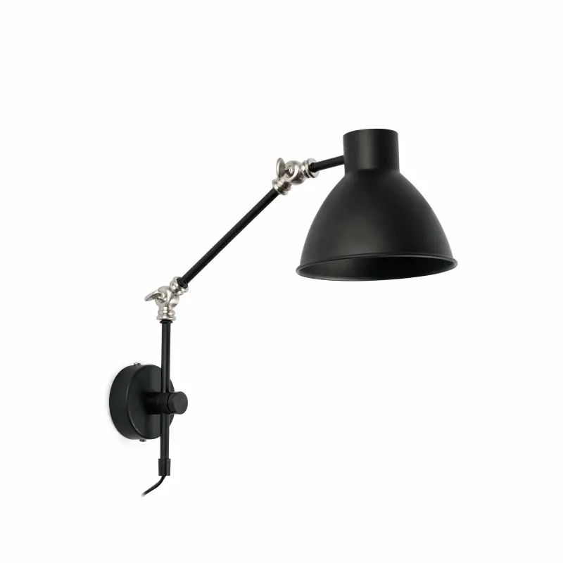 Populair Faro Celia - wandverlichting met schakelaar - 15,5 x 42 x 14,5 cm - mat zwart