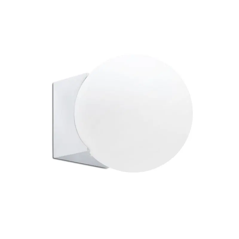 Geld-Terug-Garantie Faro Lago - wandverlichting - 8 x 15 x 8 cm - IP44 - glanzend chroom