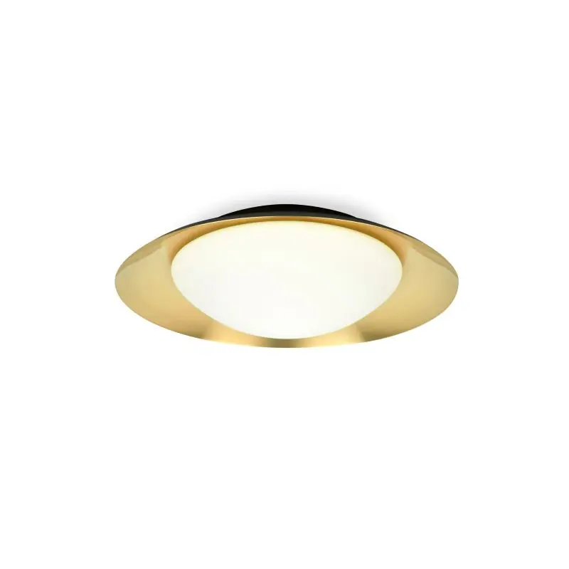 Bestel Nu Faro Side - wand/plafondverlichting - Ø 39 x 11 cm - 15W LED incl. - zwart en goud