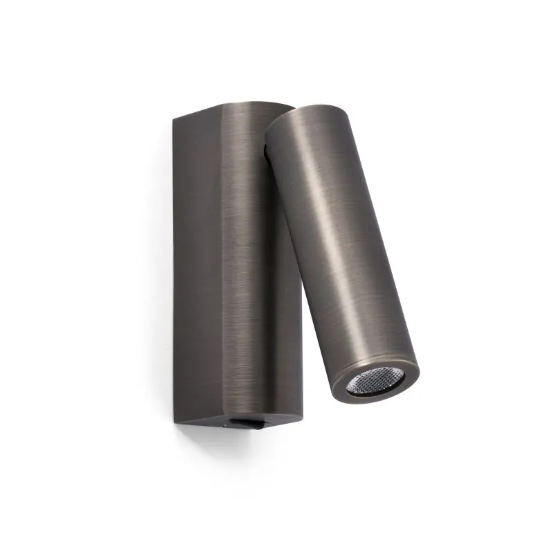 Faro Rob - wandverlichting met schakelaar - 3,5 x 15,5 x 11 cm - 3W LED incl. - brons Meest Verkocht