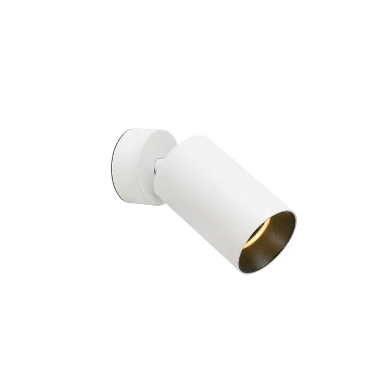 Trendy Faro Stan - opbouwspot 1L - Ø 6 x 15 cm - 15W LED incl . - mat wit