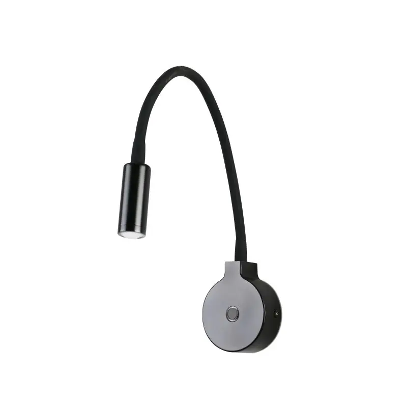 Trendy Faro Pixie - wandverlichting met schakelaar - 8 x 3 x 39 cm - 2W LED incl. - mat zwart