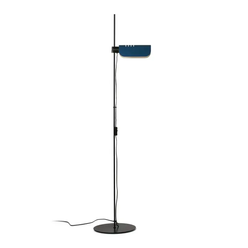 Faro Martinica - vloerlamp - 41,6 x 150 cm - zwart en blauw Geld-Terug-Garantie